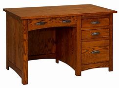 Image result for Oak Single Pedestal Desk