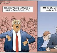 Image result for Trump V Biden Cartoon