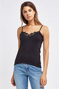 Image result for Lace Trim Cami Top