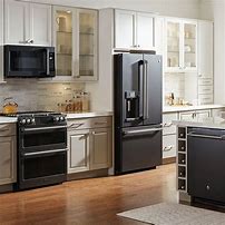 Image result for Kitchens with Black Stainless Steel Appliances