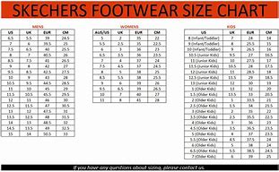Image result for Skechers Shoe Size Chart