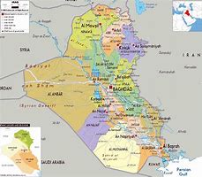 Image result for Map of Iraq