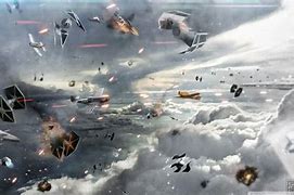 Image result for Star Wars Space Battle From Below