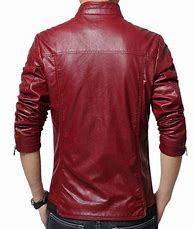 Image result for Red Faux Leather Jacket