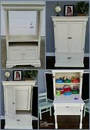 Image result for Craft Armoire with Desk