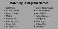 Image result for Matching Couples Instagram Names