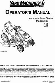Image result for MTD Riding Lawn Mower Parts