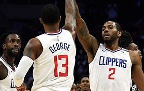 Image result for Kawhi Paul George High Five