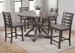 Image result for round counter height table set
