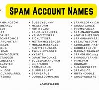 Image result for Best Spam Account Names