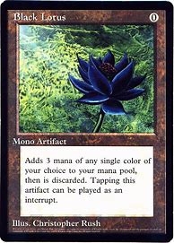 Image result for Black Lotus MTG Card
