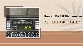 Image result for LG Dishwasher Error Code A&E