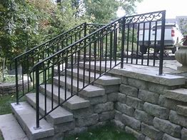 Image result for Outdoor Iron Handrails for Steps