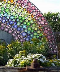 Image result for Glass Garden Art Ideas