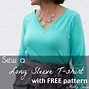 Image result for Long Sleeve Shirt Pattern