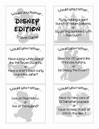 Image result for Would You Rather Disney Printable