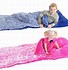 Image result for Kids Sleeping Bag With Attached Pillow - Lands' End - Blue