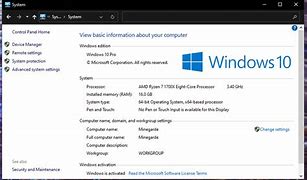 Image result for how to see your pc specifications windows 10