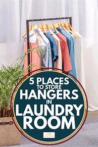 Image result for How to Store Hangers in Laundry Room