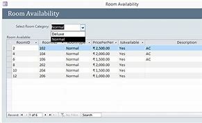 Image result for Hotel Management System Project in MS Access