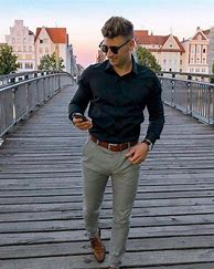Image result for Brown Sneakers Outfit Men