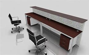 Image result for Modern 2 Person Work Desk