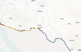 Image result for Current US Mexico Border Map Wall