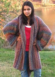 Image result for Crochet Sweater Coat Pattern
