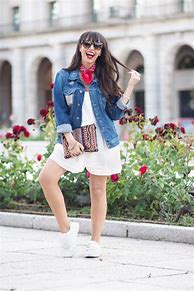 Image result for Outfits with Denim Jacket for Teens