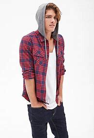 Image result for Men Wearing Hoodie and Flannel