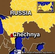 Image result for Chechnya Map in Russia