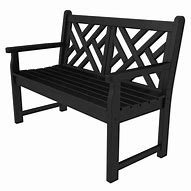 Image result for Black Outdoor Bench