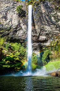 Image result for Bridal Veil Falls with Rainbows