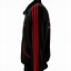 Image result for Black Adidas Jacket Red Stripes