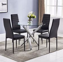 Image result for Glass Dining Table with Chairs