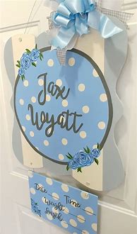 Image result for Baby Door Hanger for Hospital Font