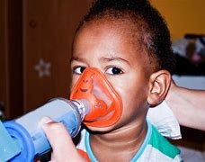 Image result for Child with Asthma Inhaler