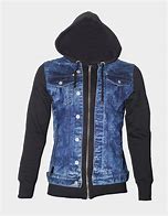Image result for Boys Black Hoodie with Leather Jacket