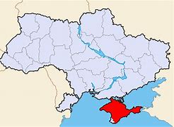 Image result for Map of Ukraine Annexed by Russia