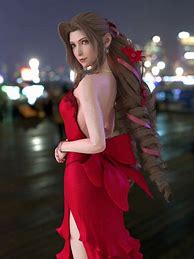 Image result for Aerith FF7 Remake Photo Shoot