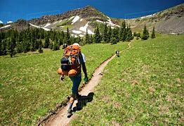 Image result for Person with Hiking Backpack