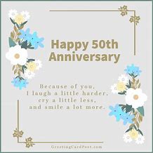 Image result for Happy 50th Anniversary Quotes