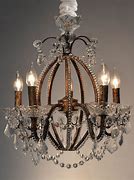 Image result for Metal and Crystal Chandelier