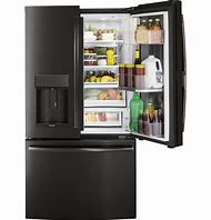 Image result for ge black stainless steel refrigerator