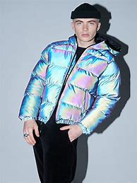 Image result for Iridescent Puffer Jacket