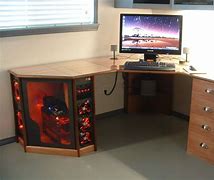 Image result for Cool Computer Case Desk
