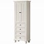 Image result for white tall storage cabinets