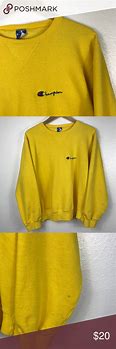 Image result for Yellow Champion Sweatshirt