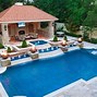 Image result for Backyard Pool House Patio Designs
