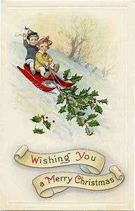Image result for Vintage Christmas Postcard Kitch